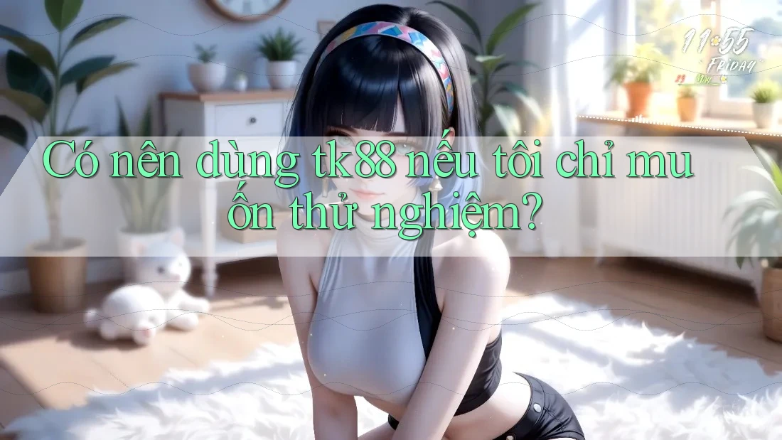 Có nên dùng tk88 nếu tôi chỉ muốn thử nghiệm? Có nên dùng tk88 nếu tôi chỉ muốn thử nghiệm?