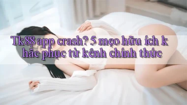 Tk88 app crash 5 mẹo hữu ích khắc phục từ kênh chính thức